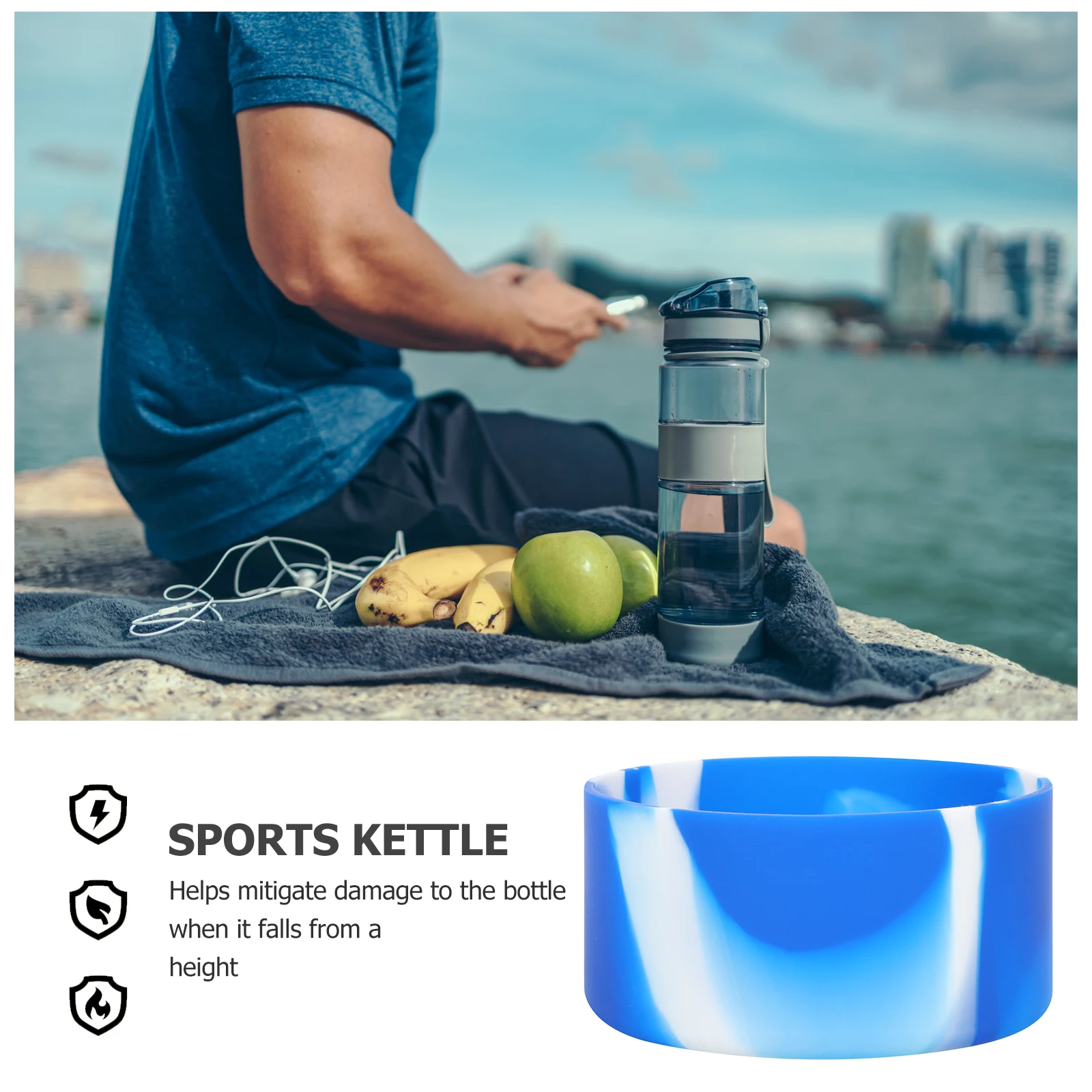 

Cup Set Bottle Bottom Cover Boots Portable Protective Silica Gel Water Silicone