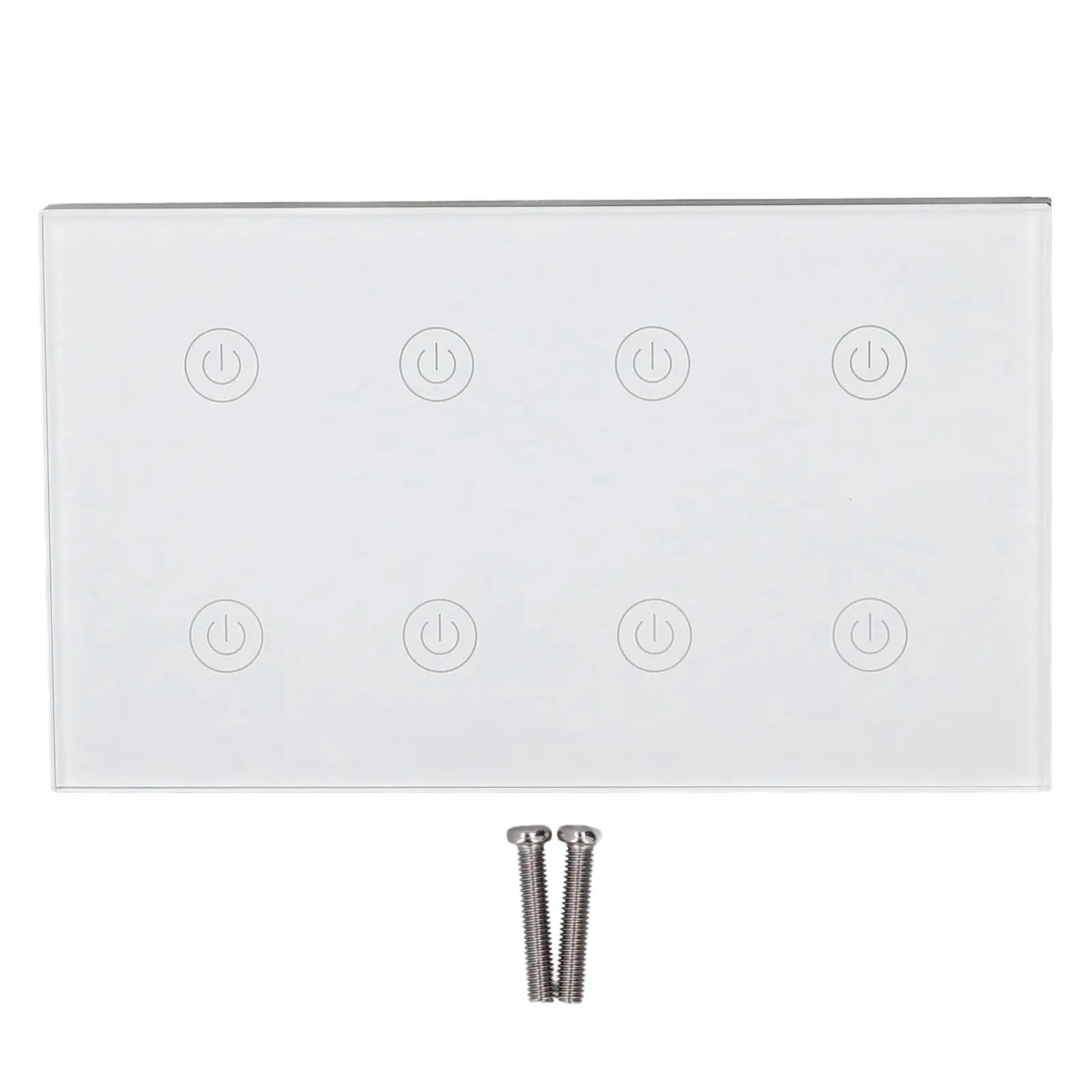 

Smart Touch Light Switch 8 Gang WiFi Wireless Wall Panel Compatible with for home AC100240V Energy Efficient Control