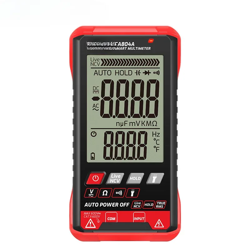 Large Screen Multimeter TA804A Digital Automatic Intelligent Anti-burn Multi-function Ultra-thin Electrical Multimeter