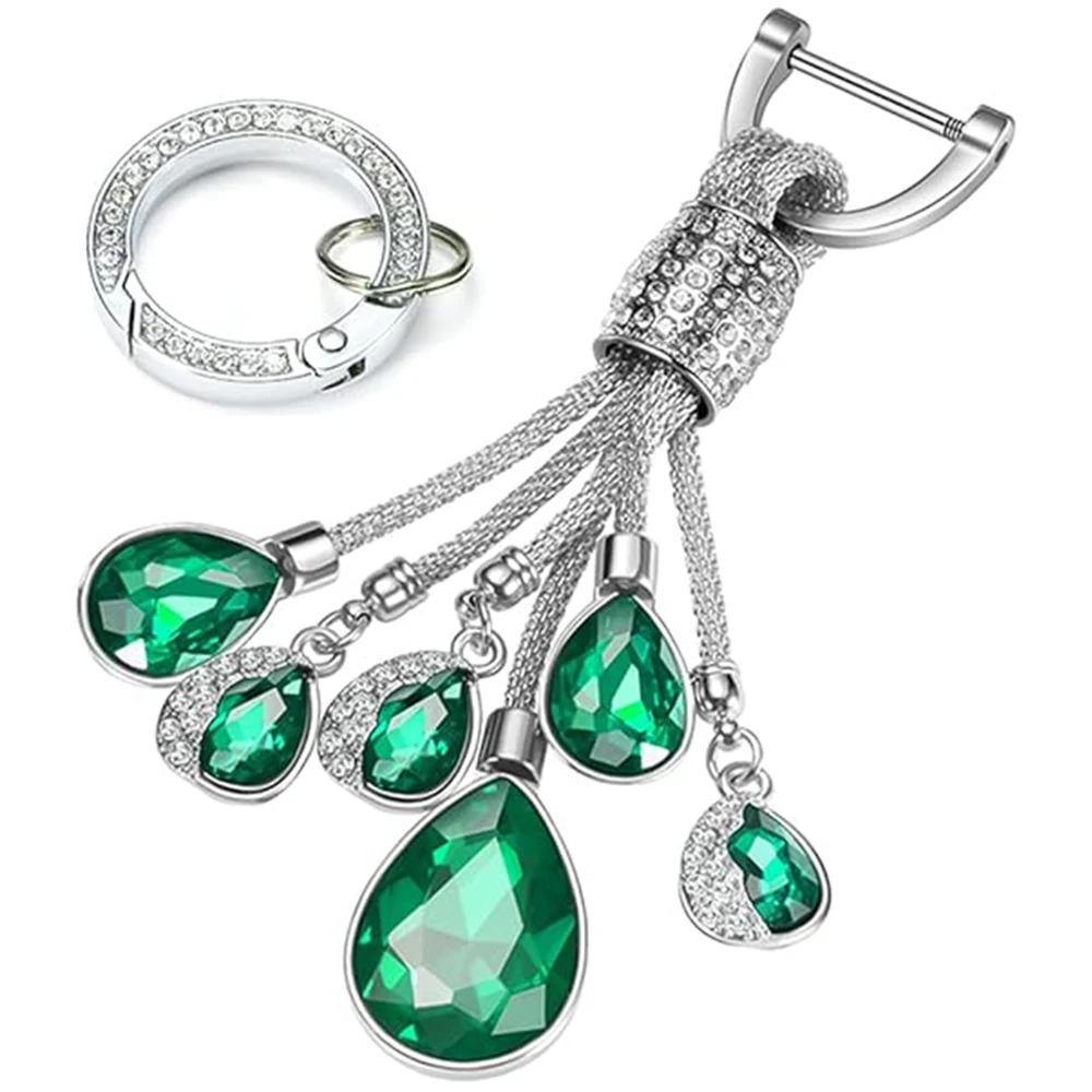 Glitzernder Schlüsselanhänger für Frauen Geschenke Auto-Handgelenkschlaufe Schlüsselketten Kristall-Lanyard Strass-Anhänger DIY-Basteleien – Detail 1