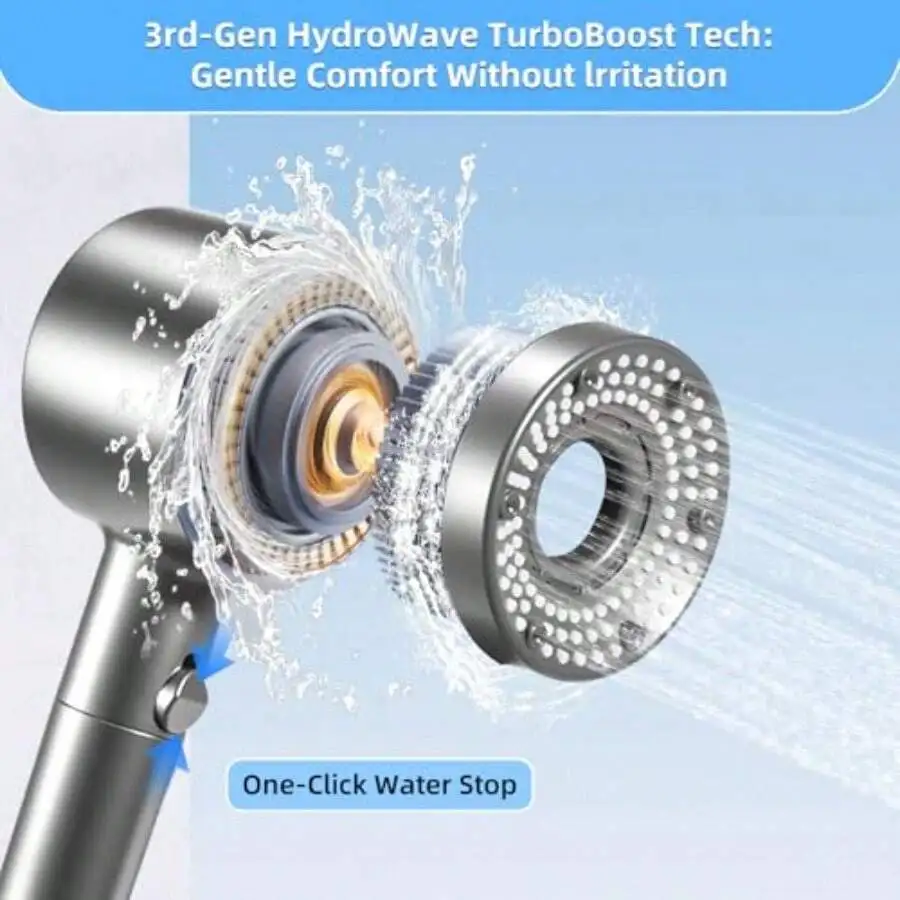 Filter Shower Head With Handheld Built-In Filter And Multiple Spray Modes. Split Structure, Detachable Shower Head, Suitable For