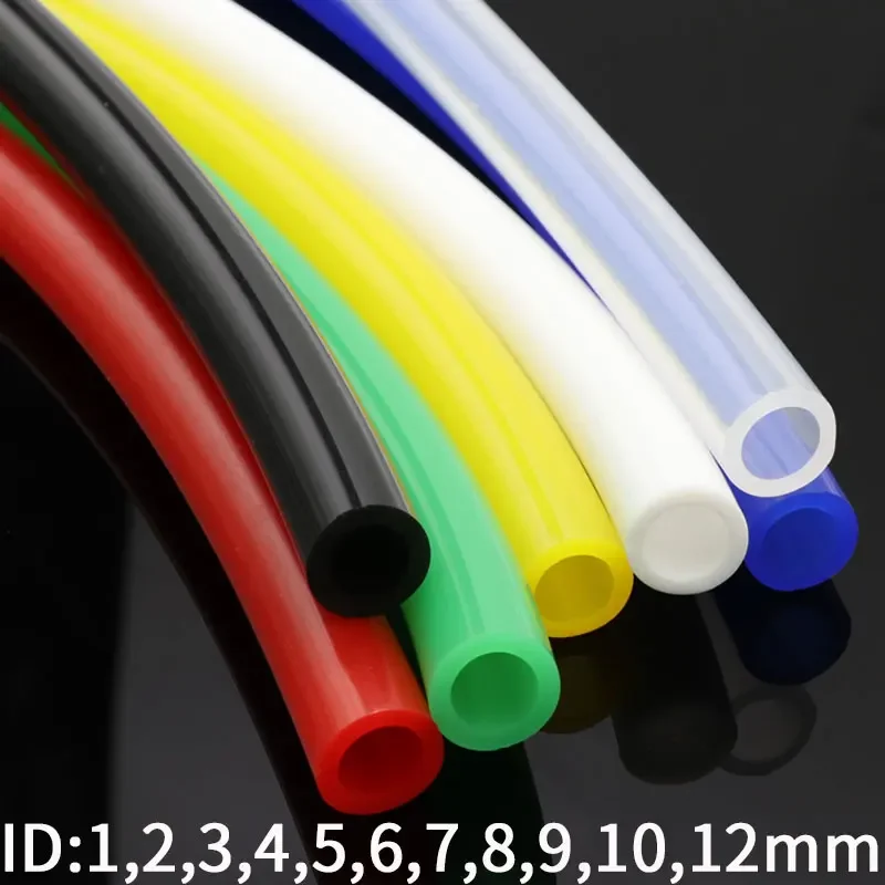 ID 1 2 3 4 5 6 7 8 9 10 12mm Food Grade Silicone Tube Flexible Rubber Hose Soft Drink Pipe Water Connector 1 meter