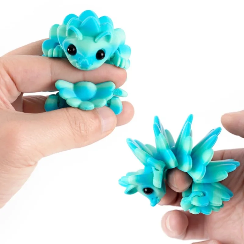 „3D-gedrucktes bewegliches Igelspielzeug – niedliche bewegliche Schreibtischdekoration für Zuhause und Büros, lustiges Sammlergeschenk für Tierliebhaber“