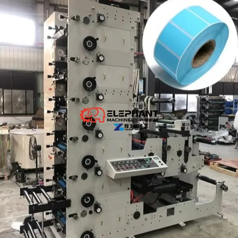 Premium New Flexographic Printing Machine UV Curing Hot Stamping Stack Structure for Adhesive Labels BOPP/PET/PE Paper Rolls