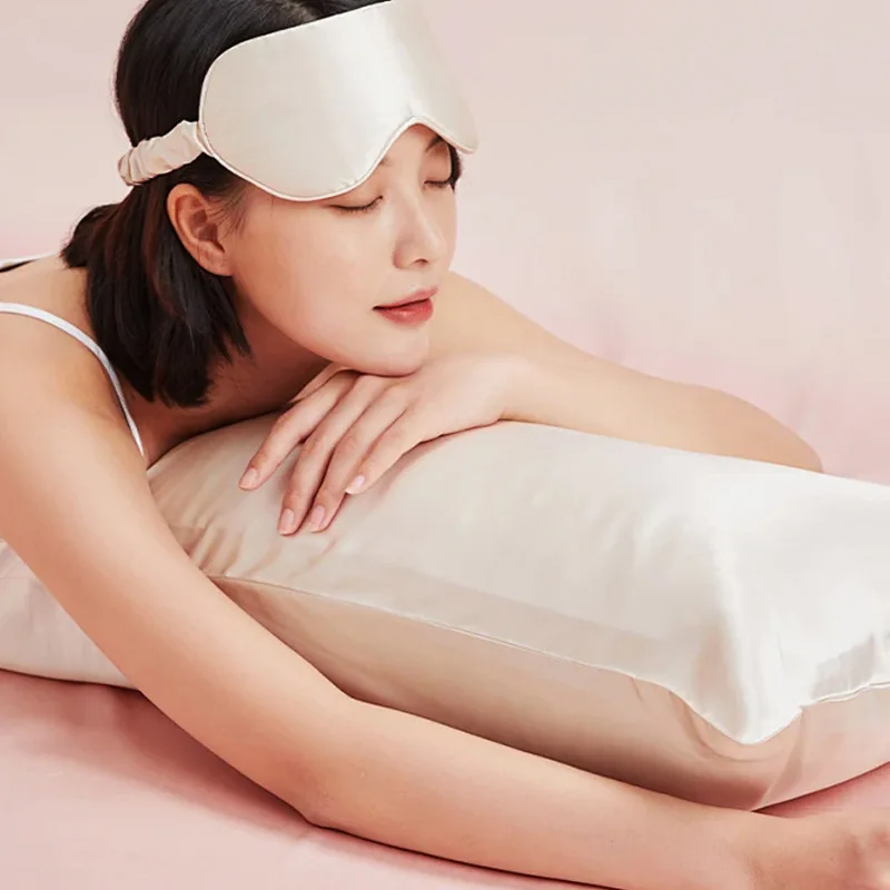 

Premium 19 Momme Double Sided 100% Pure Mulberry Silk Pillowcase Solid Color Smooth Soft Pillow Cover for Hair & Skin Care