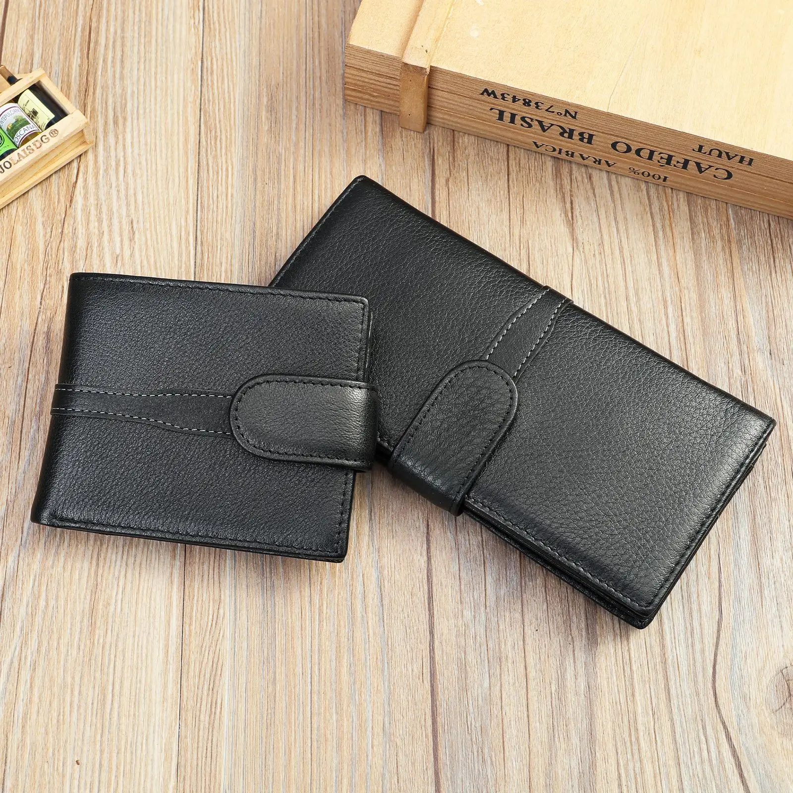 

2026 новые модные деловые мужские кошельки из коровьей натуральной кожи, короткий кошелек высокого качества, мужские кошельки для наличных, клатч, повседневные кошельки для мальчиков