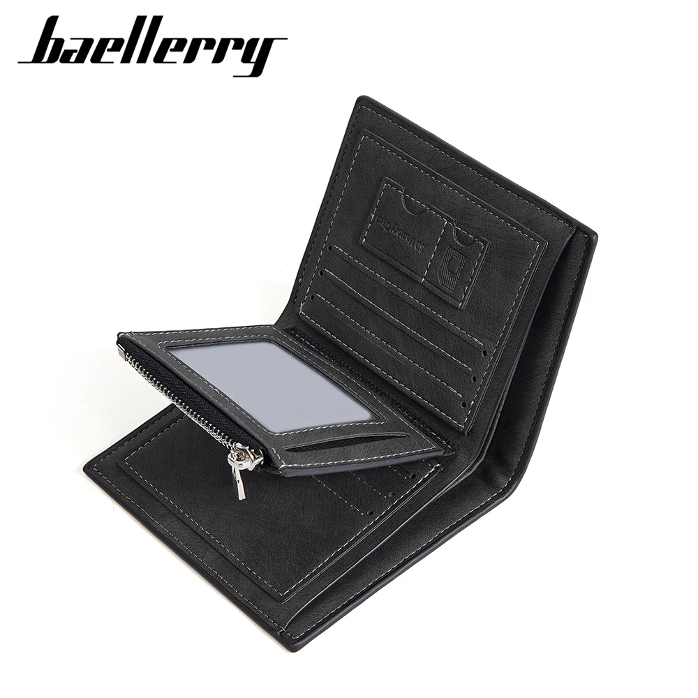 Baellerry Corporate Gift Wallet Front Pocket Optimized PU Leather Anti-Theft Multi-Organizer for Executives