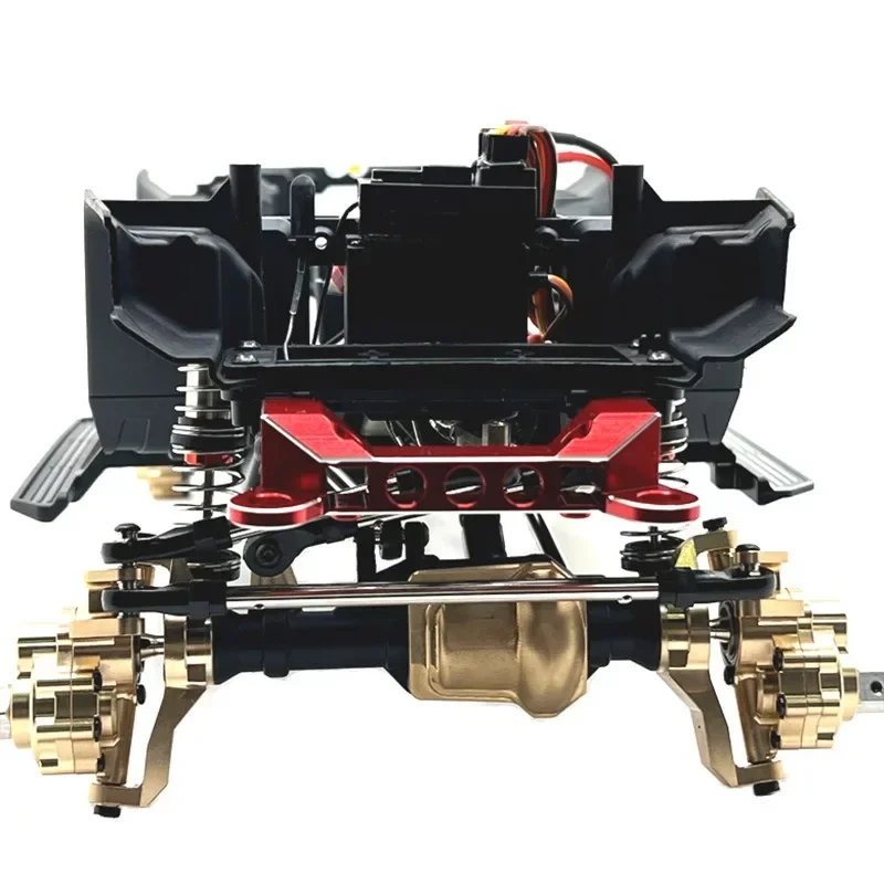 Латунный корпус портальной оси, латунный противовес для Wltoys 104006 104010 104020 104026   1/10 Обновление радиоуправляемого автомобиля, аксессуары