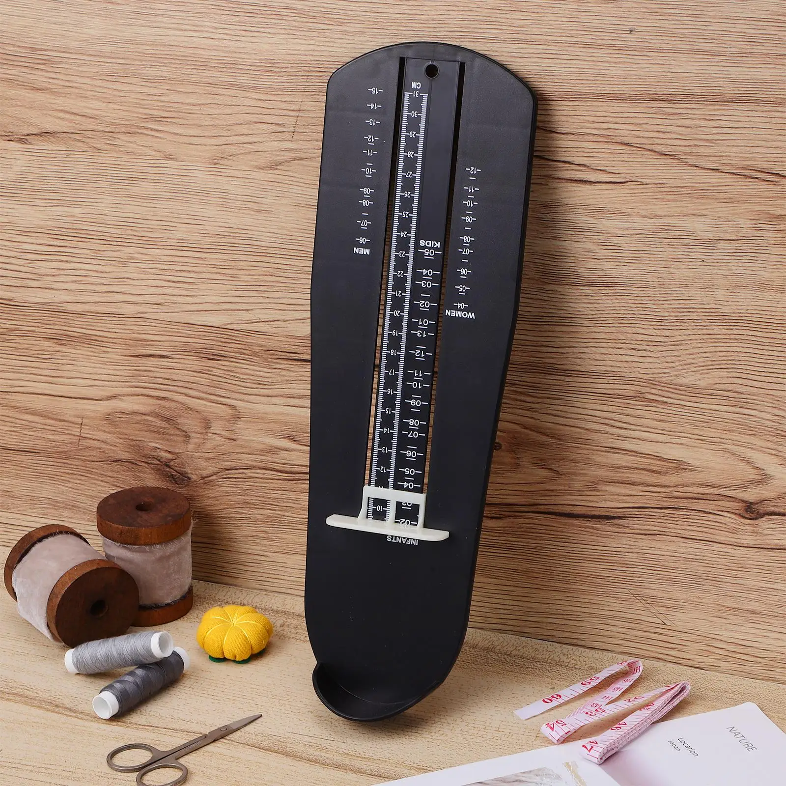 เครื่องวัดเท้าผู้ใหญ่ Foot Measurer น้ําหนักเบาเรียบเหมาะสําหรับ Home Dorm Store ห้องนอน Shopping Mall เหมาะสําหรับ