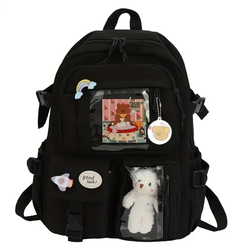 Large Capacity High School Student Bag Backpack Lightweight Korean Version of Casual Fresh Girl Backpack