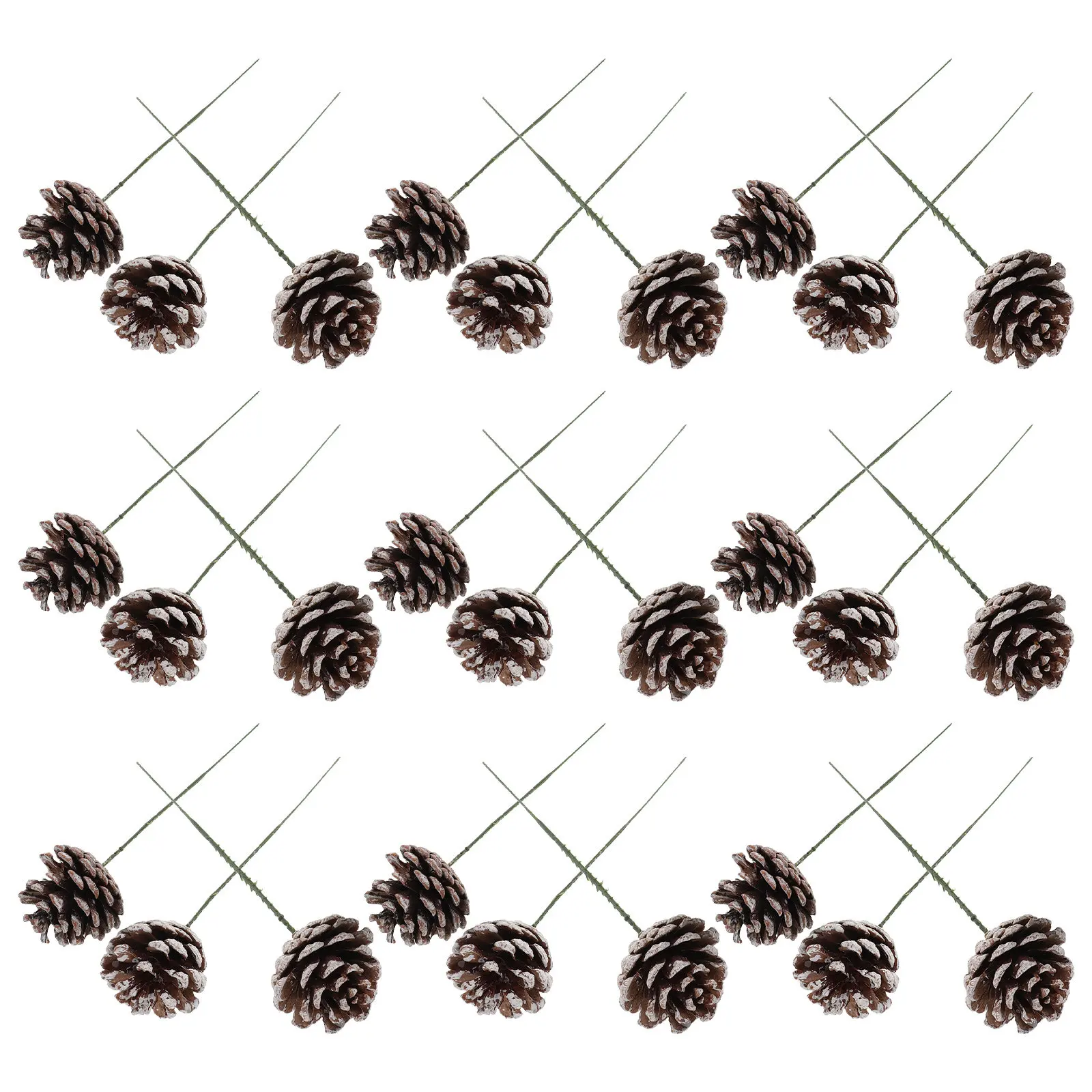 

30Pcs Pine Cone Tree Decorations Holiday Pinecone Craft Picks Christmas Pine Cones for Wreaths Garlands Ceiling Hanging Party