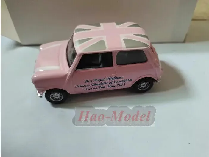 1/43 For mini cooper corgi Alloy Diecast Model Car Simulation Kids Toys Boys Birthday Gifts Hobby Display Ornaments Pink