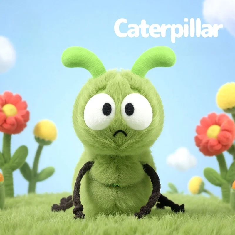 16cm Cartoon Funny Insect Series Plush Toys Soft Cute Caterpillar Stuffed Animals Perfect Birthday Gifts for Kids Girls or Boys