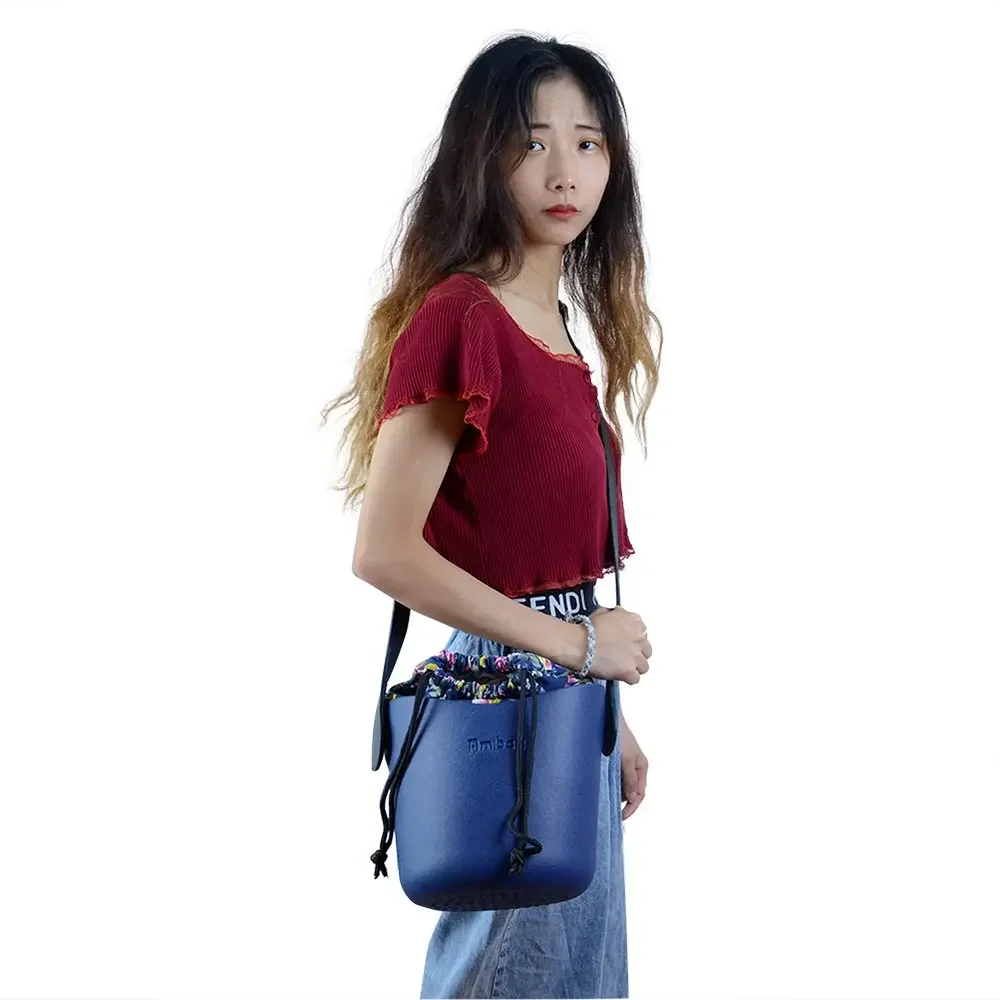 New Obag Style Ambag EVA O bag Basket Obag Style Basket with Handles Straps Canvas String Insert Women Shoulder Bag DIY Bag