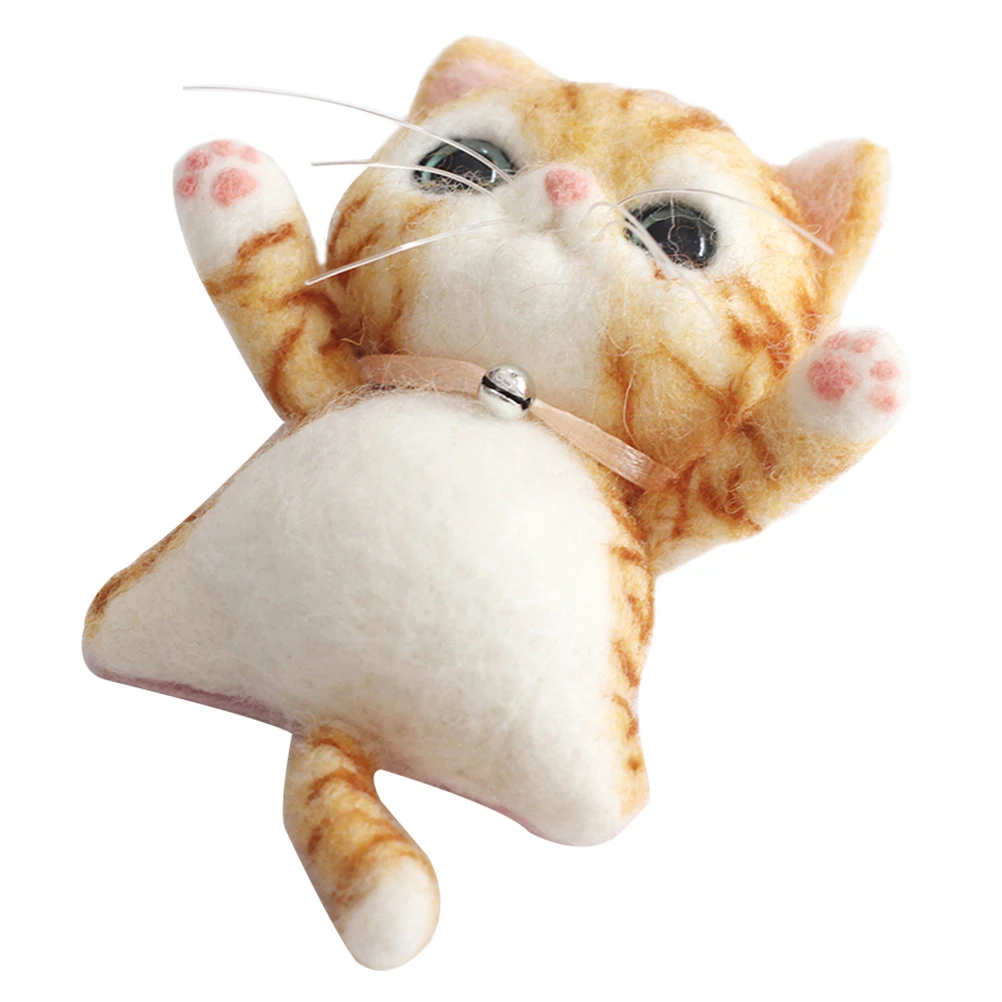 

1 комплект наборов игл, материал для изготовления фетра, наборы для вышивания для начинающих, принадлежности для рукоделия, инструменты для валяния для детей, родителей, ручная работа