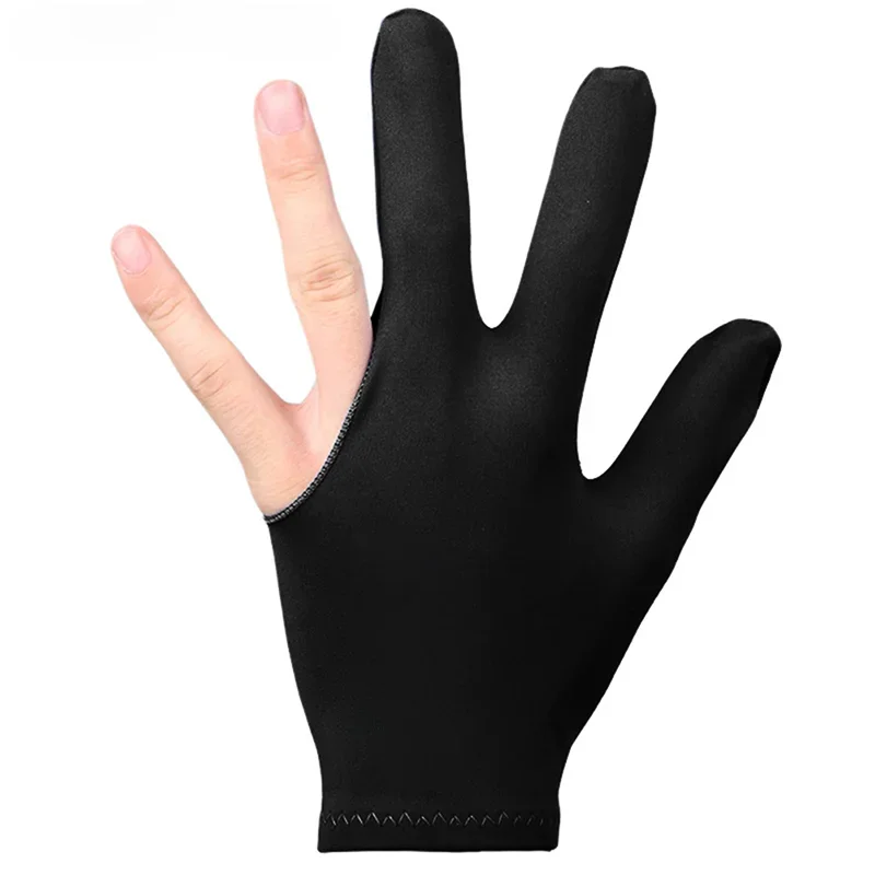 1 Uds guantes de palo de billar de alta calidad, transpirables, antideslizantes, elásticos, guantes de billar sin dedos, accesorios deportivos