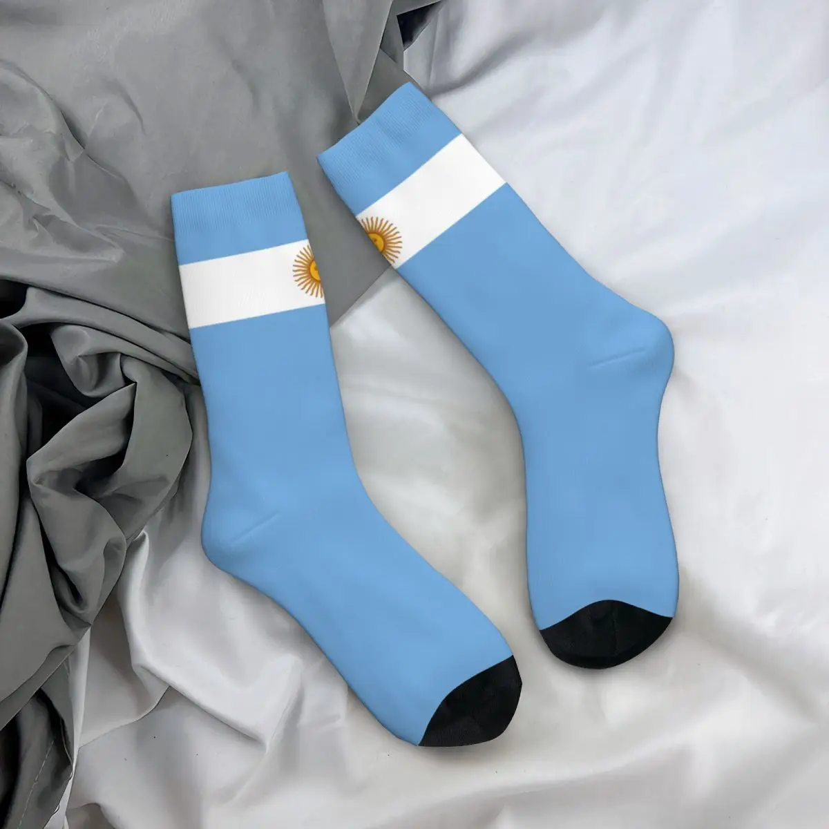 

Casual Argentina Standard Flag Sports Socks Polyester Long Socks for Women Men