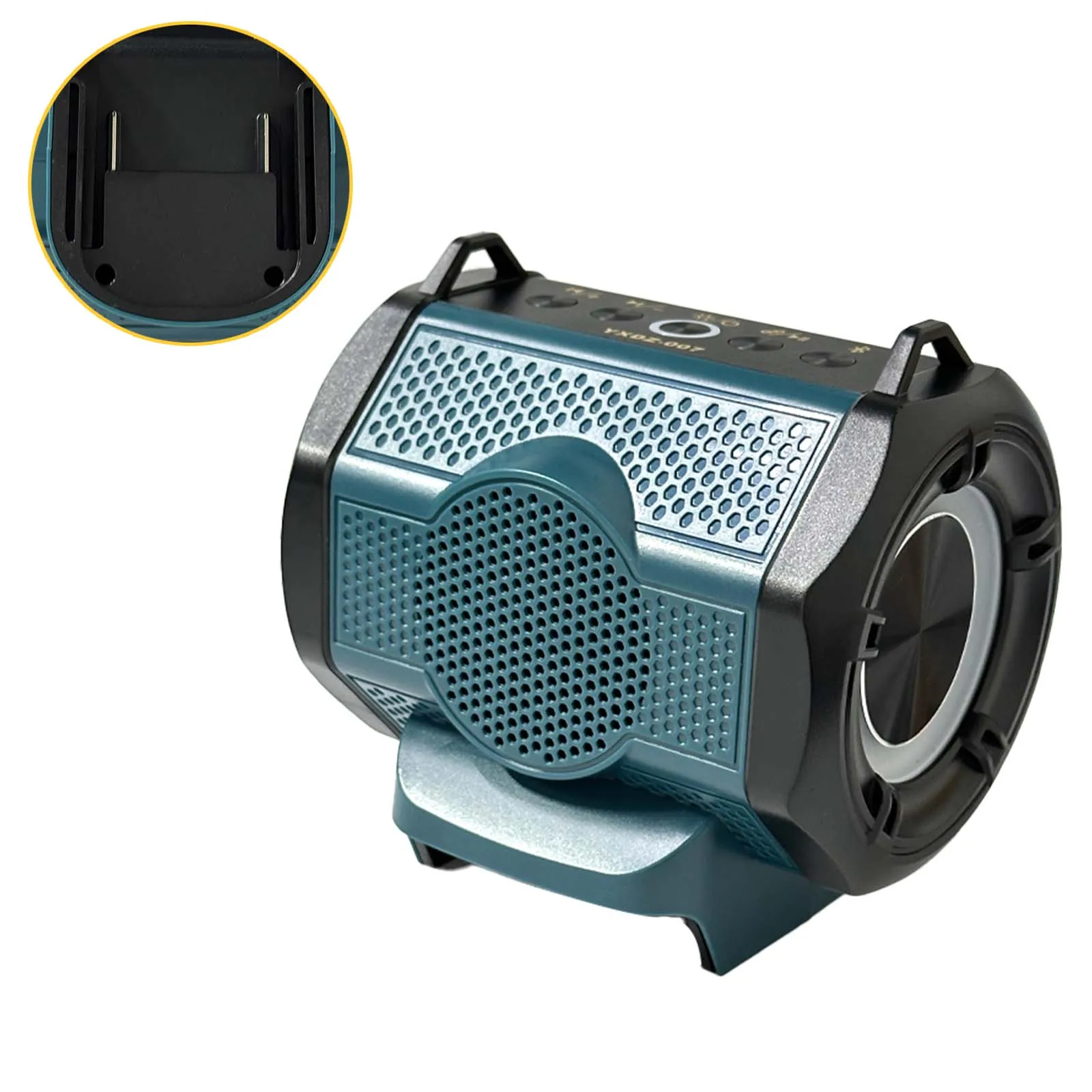 Bluetooth Speaker Enhanced Bass Portable Speaker For Makita Dewalt Milwaukee Bosch 18V Lithium Battery for Karaoke Party