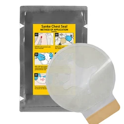 Sanke Chest Seal Quick Useful  Wound Emergency Dressing Bandage First Aid Kit Trauma for Open Chest Injury Adhesive Dressing