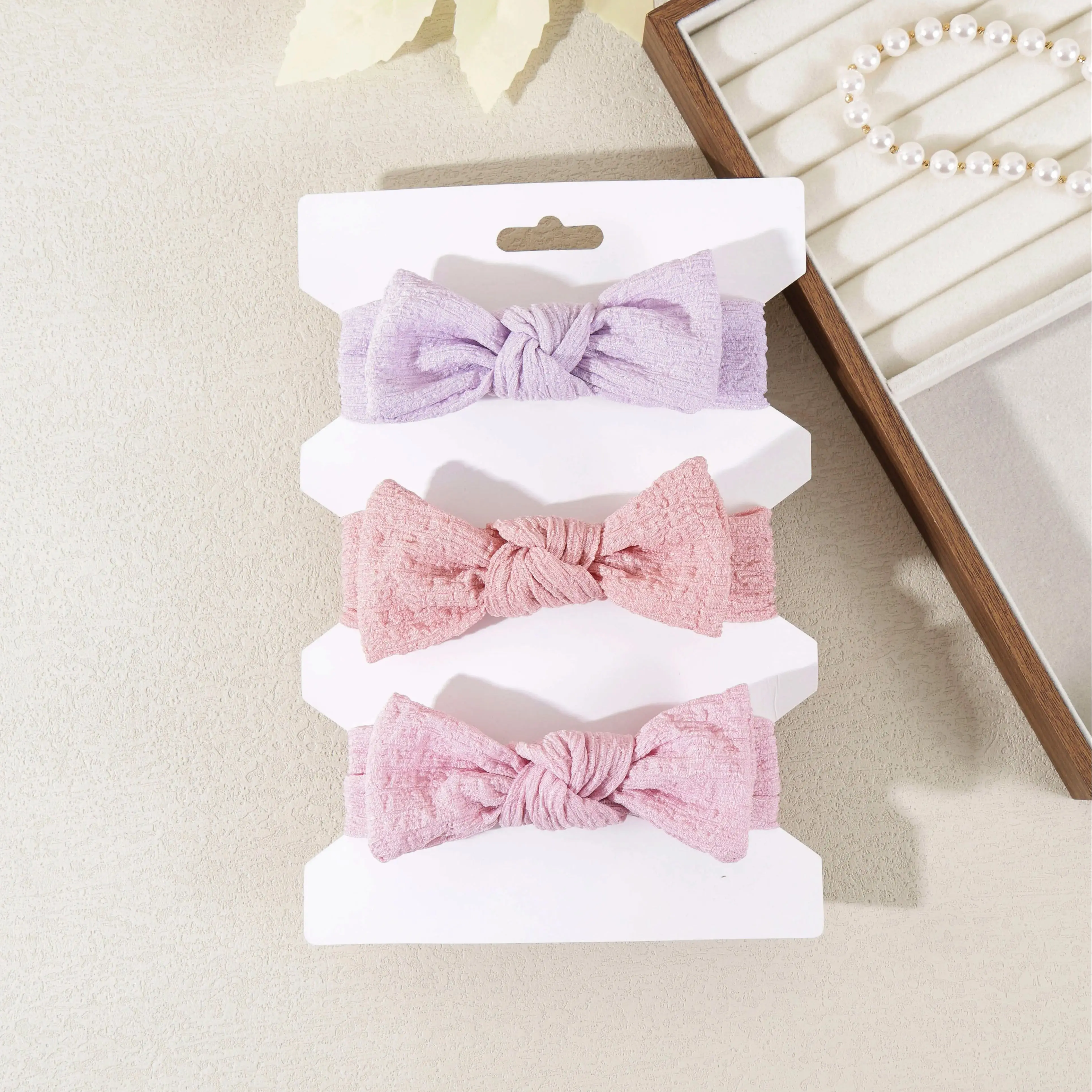 3 stücke Baby Mädchen Stirnband Nette Bogen Knoten Kopf Wrap Verband Kinder Kleinkinder Headwear Haarband Infant Baby Neugeborenen Haar Zubehör