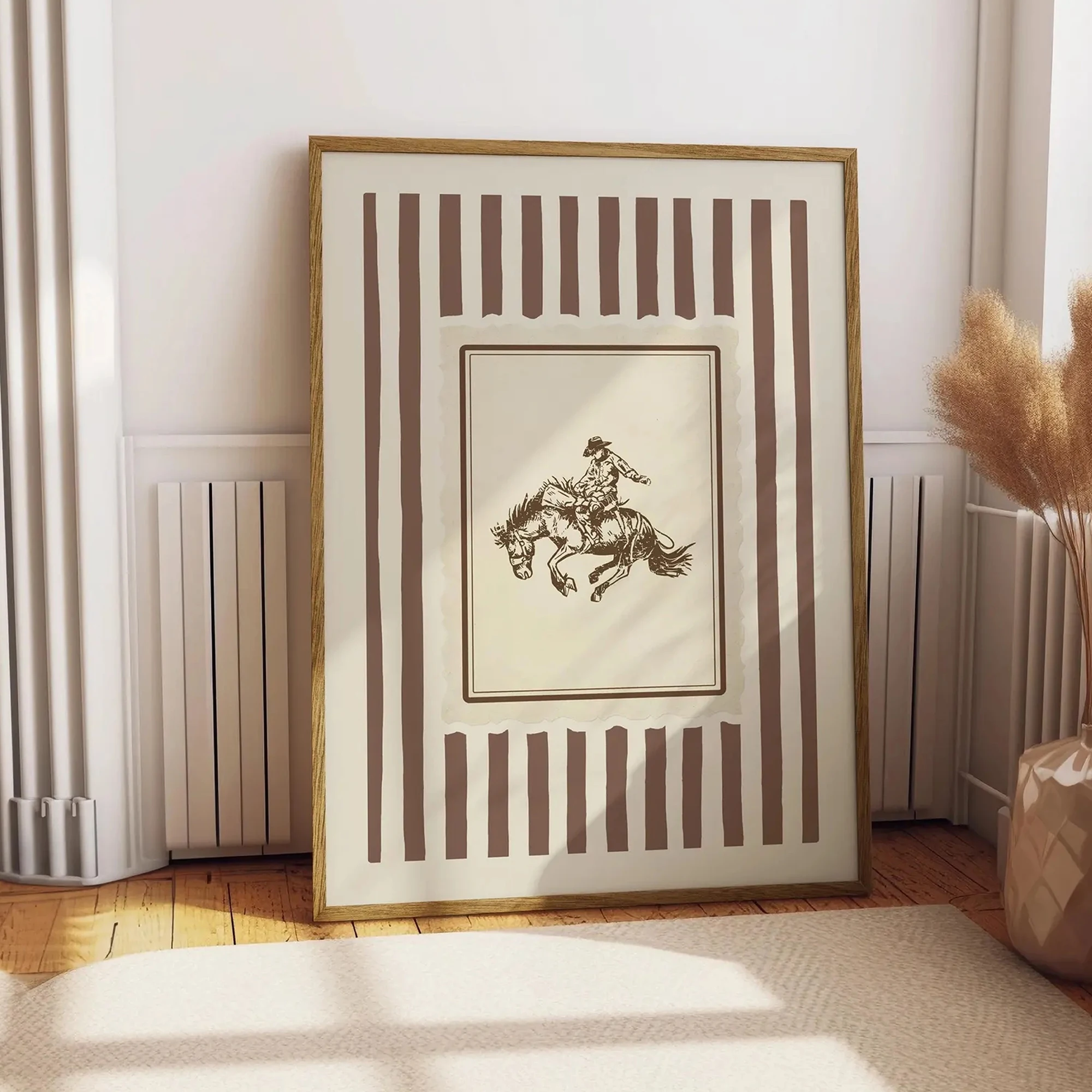 Vintage Western Cowboy Rustic Rodeo Farmhouse Wall Art Print Canvas Painting Poster Picture For Living Room,Bedroom Home Decor view 2