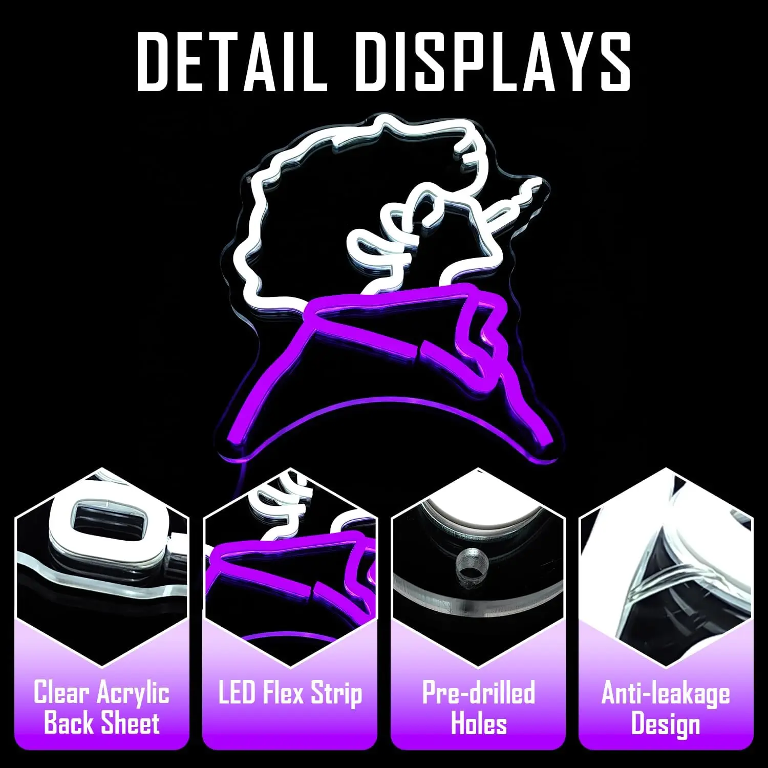 Anime Cowboy Neon Sign USB Dimmable Japanese LED Neon light Sign for Bedroom Gamer Room Man Cave Home Bar Party Decoration Gift