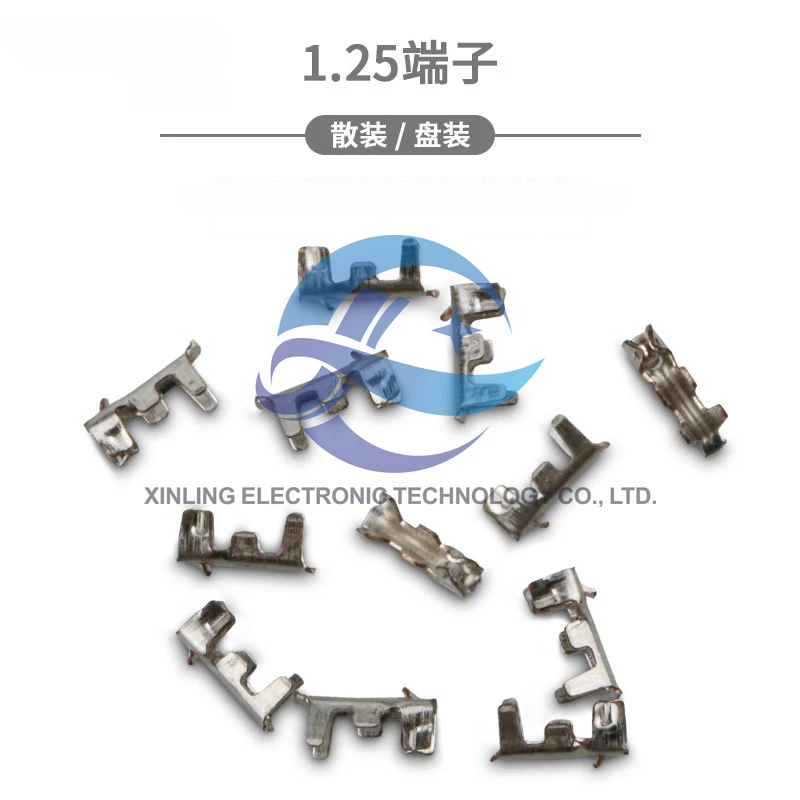 1.25mm Connecting the female Terminal to the terminal Insert the spring wire tail connector phosphor copper/cord end terminal