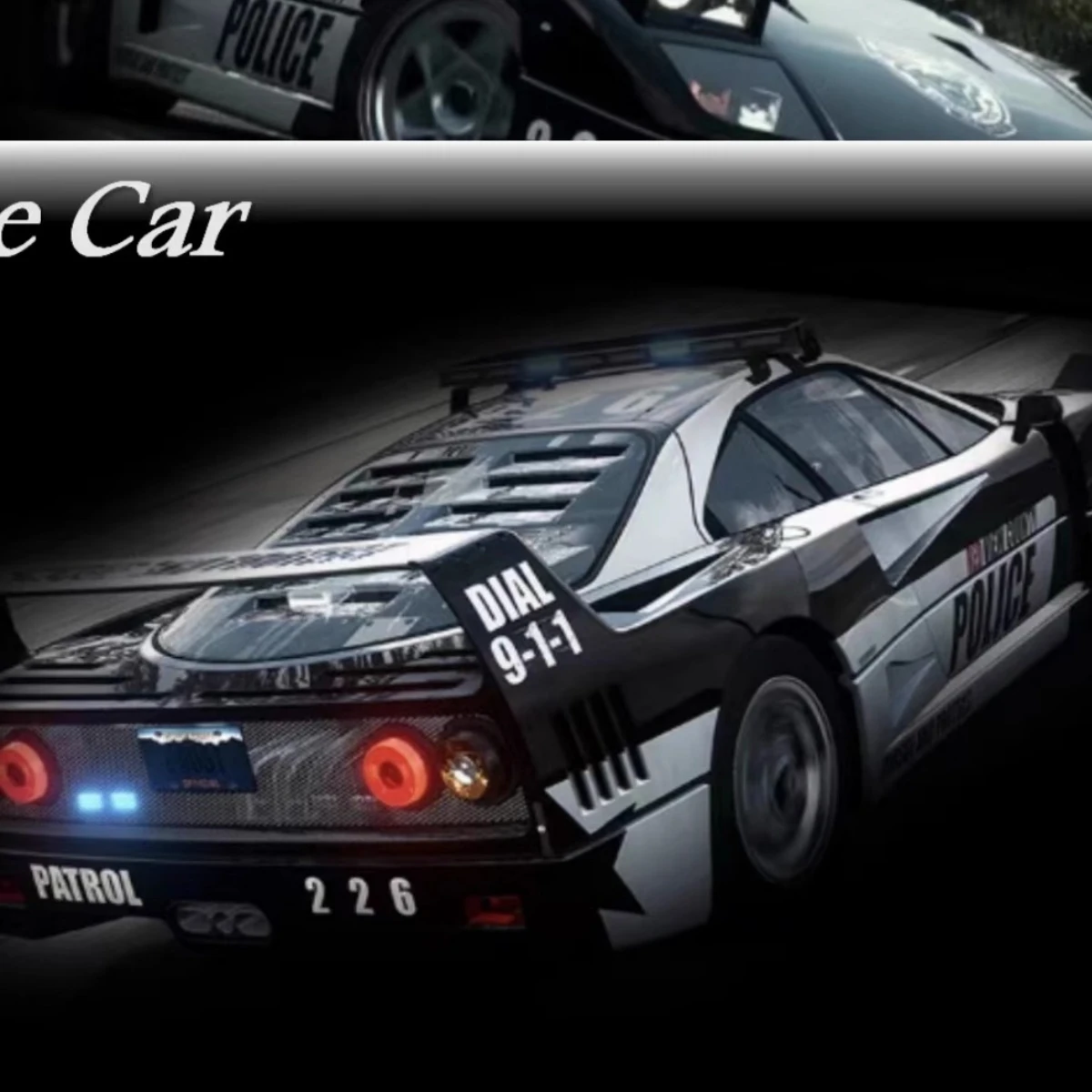 MY64 1:64 F40 RCPD NFS الراتنج دييكاست نموذج سيارة #2