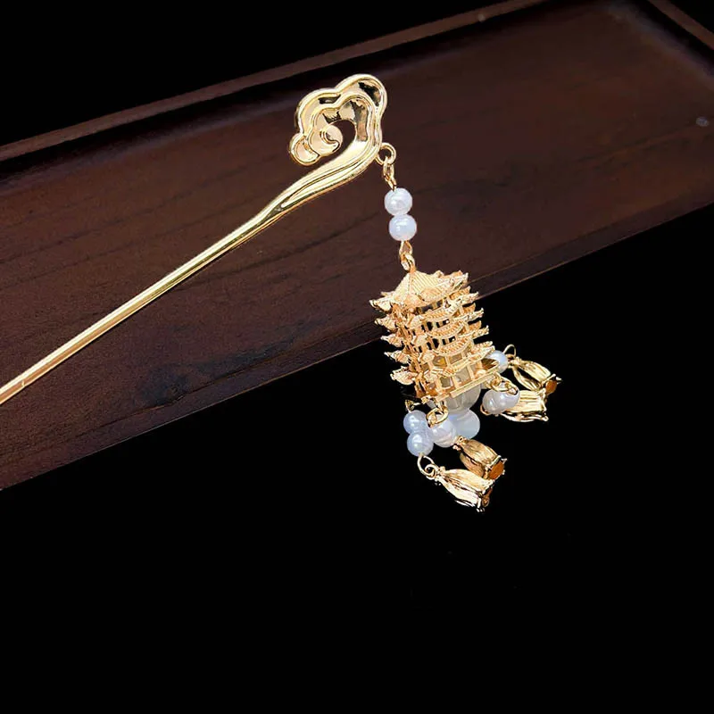 دبابيس شعر راقية، دبابيس شعر مضيئة، إكسسوارات شعر على الطراز القديم، أغطية رأس هانفو على الطراز الصيني التقليدي #3