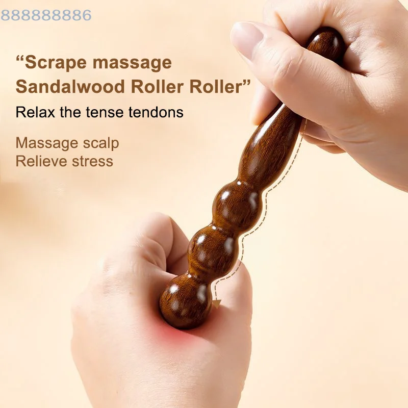 

Деревянный массажный стик из натурального сандалового дерева, инструмент для акупунктурного рефлексотерапии, для расслабления всего тела, глубокого массажа тканей и массажа стоп.