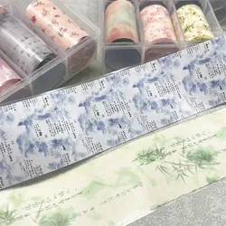 1 Box Green Bamboo Nail Foils for Transfer Paper Ink Painting Sliders Butterfly Nails Wraps Halloween Nail Art Decorations