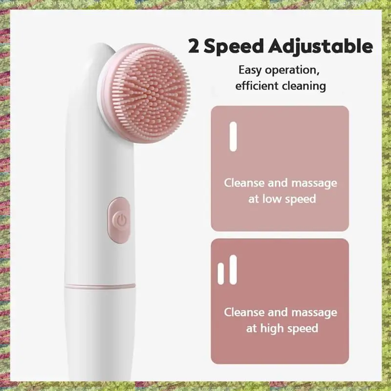 ABKB ไฟฟ้าซิลิโคนแปรงทําความสะอาดผิวหน้า Skin Care Peeling Blackhead Removal Pore Cleanser อุปกรณ์นวดหน้า