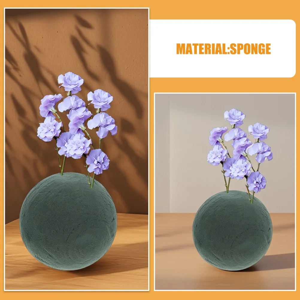 2Pcs Floral Foam Round Reusable Floral Foam Balls for Flower Arrangements Wedding Garden Craft Florist Supplies view 4