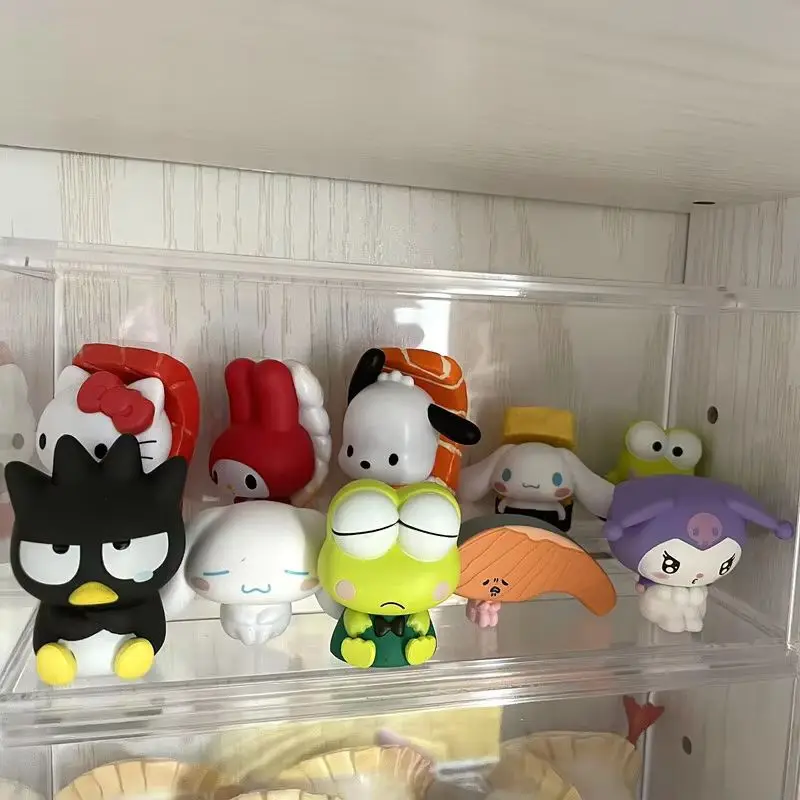 Bandai Genuino Kawaii Sanrio Keroppi Bad Badtz Maru Cinnamoroll Ornamenti Gacha Anime Figura Giocattolo Ragazza Bambino Carino Festival Regalo