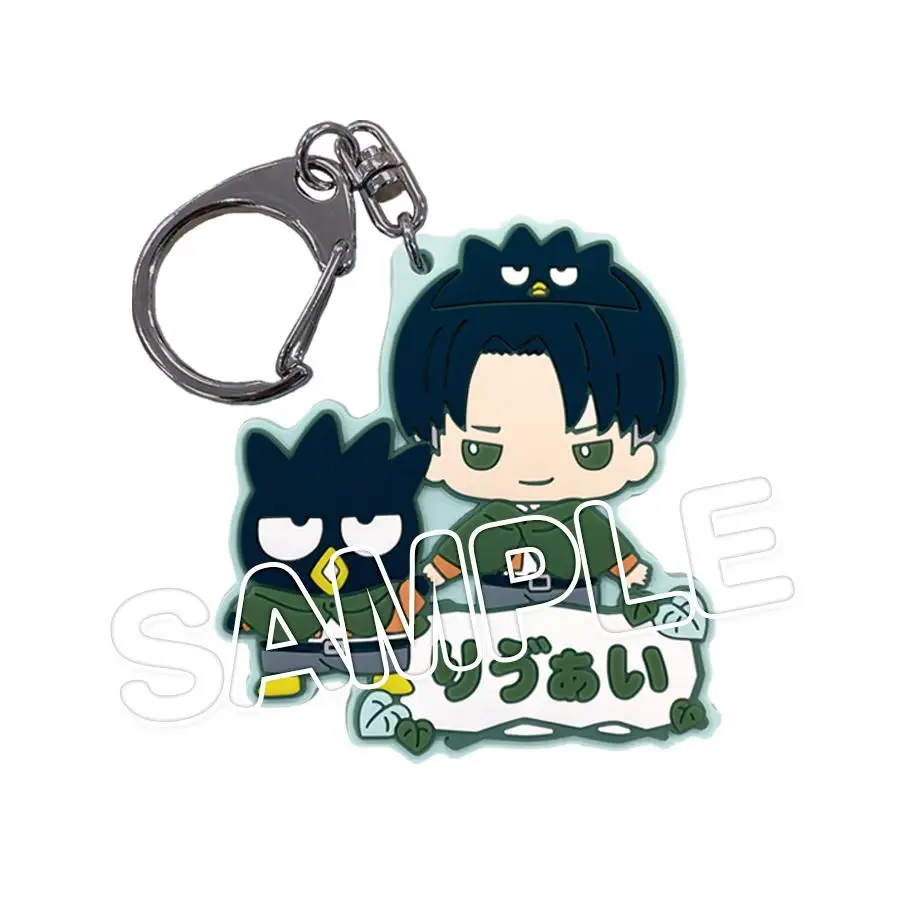 Anime Attack on Titan 6cm Acrylic Keychain Eren Levi Mikasa Pendant Key Bag Decor Carnival Gift Collectible Ornament