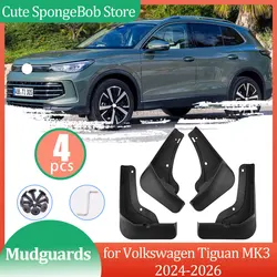 for VW Volkswagen Tiguan MK3 2024 2025 2026 Tiguan R-Line Mudguards Mud flaps Fender Flare Mud Flap Splash Guards Accessories