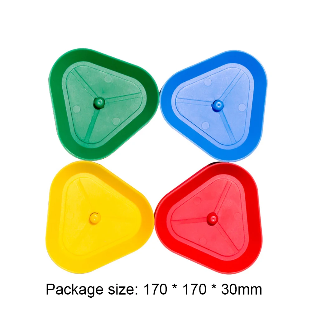 Set di 4 Portacarte da Gioco a Forma di Triangolo, Supporto per Carte da Gioco in Plastica per Anziani, Bambini e Adulti