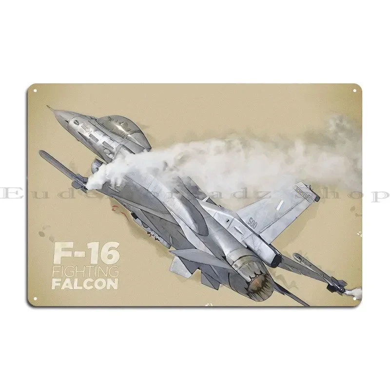F16 Fighting Falcon Metal Sign Party Wall Club Bar Printing Cinema Tin Sign Poster