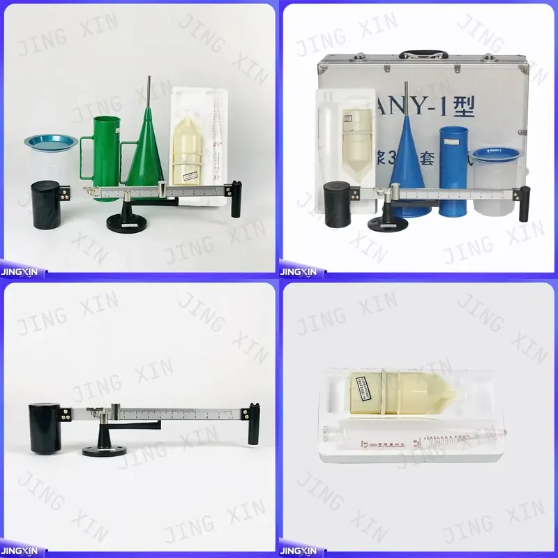 custom for ANY-1 3pcs Mud Test Kit Drilling Fluid Hydrometer Sand Content Viscometer Specific Gravity Scale Aluminum Box