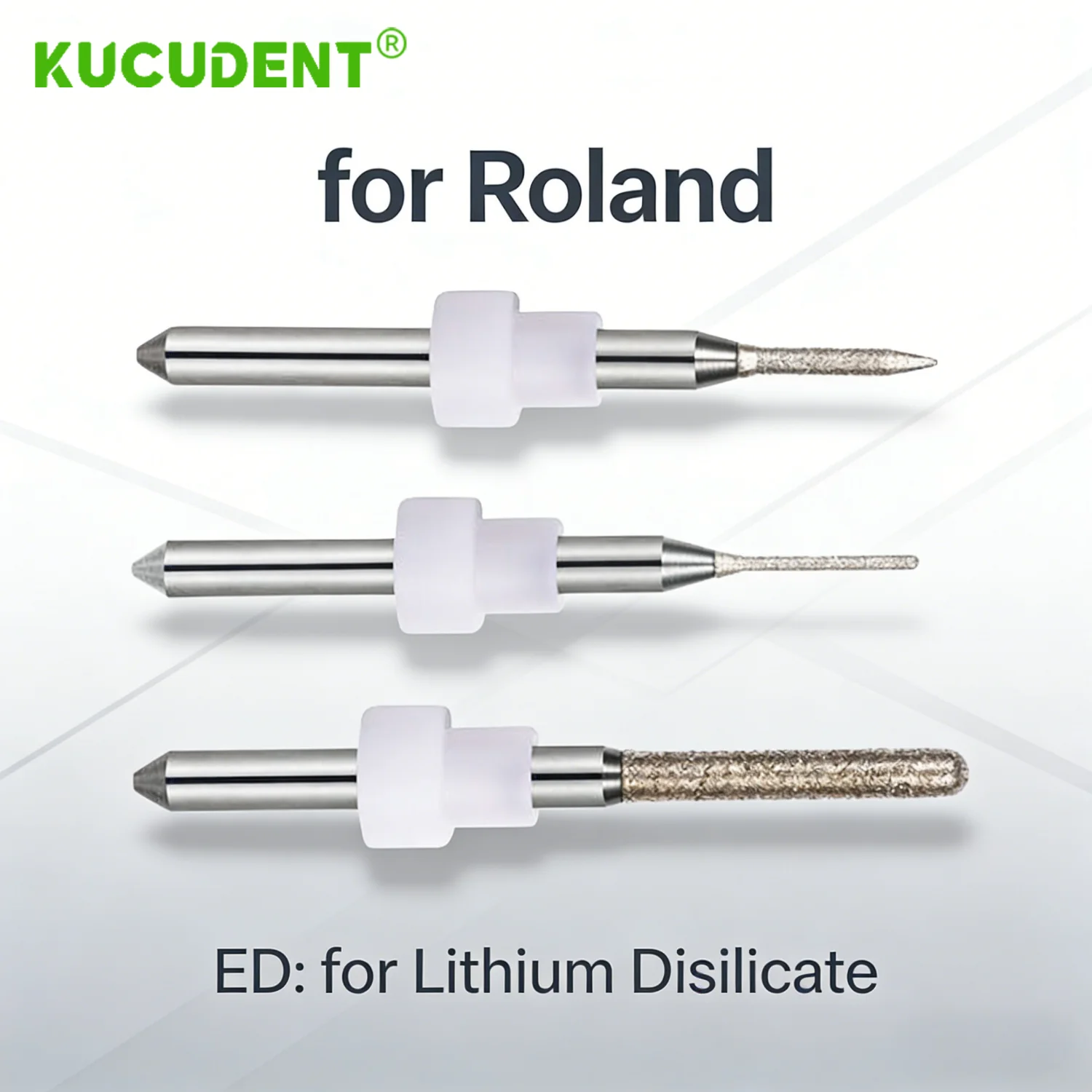 

for Roland Dental Milling Burs for Lithium Disilicate Glass Ceramic CAD CAM Drills 0.6 1.0 2.5mm Denstist Lab Grinding Tool