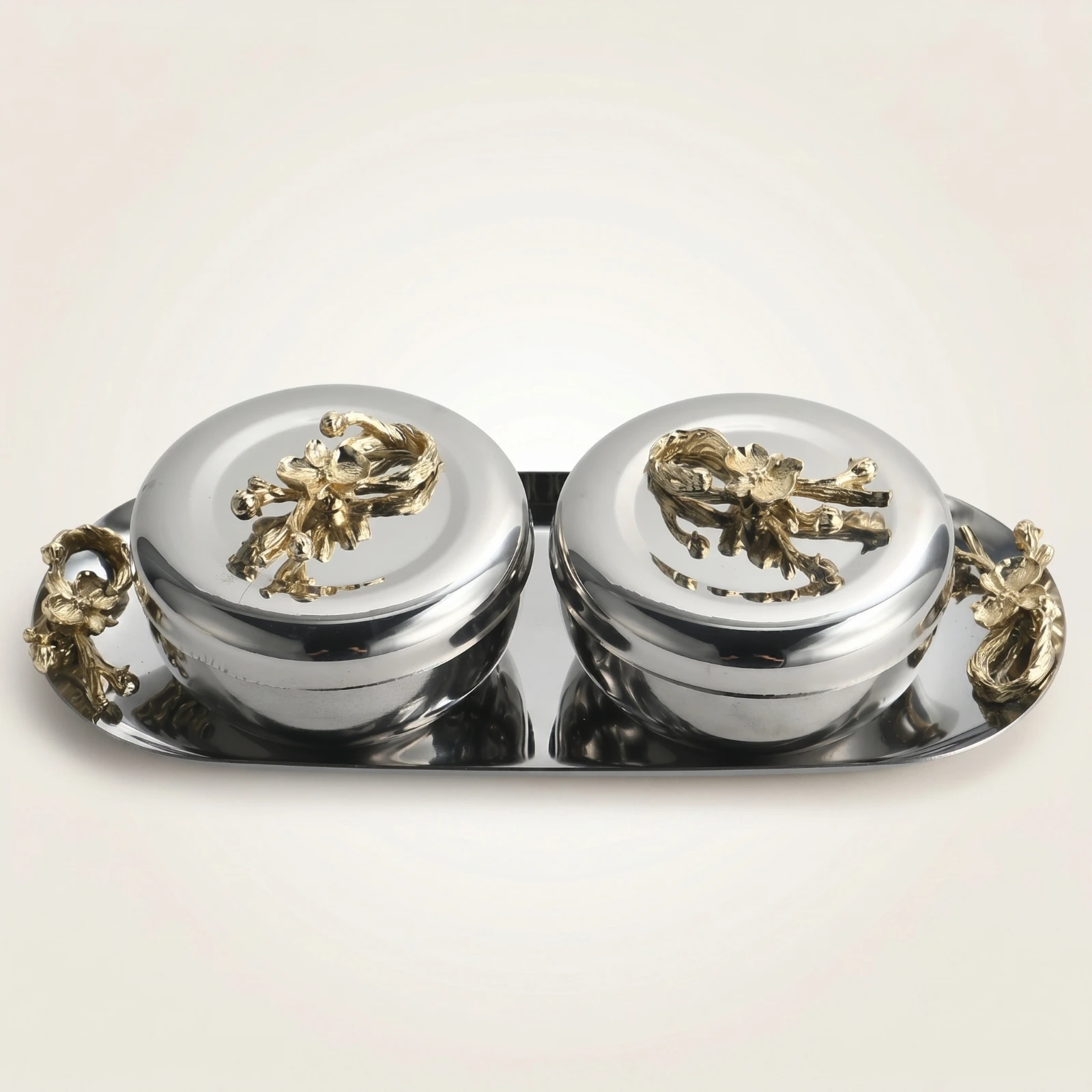 Storage Jars with Tray Polished Canister Set with Tray Jar Set Modern Containers Organized for Kitchen Countertop