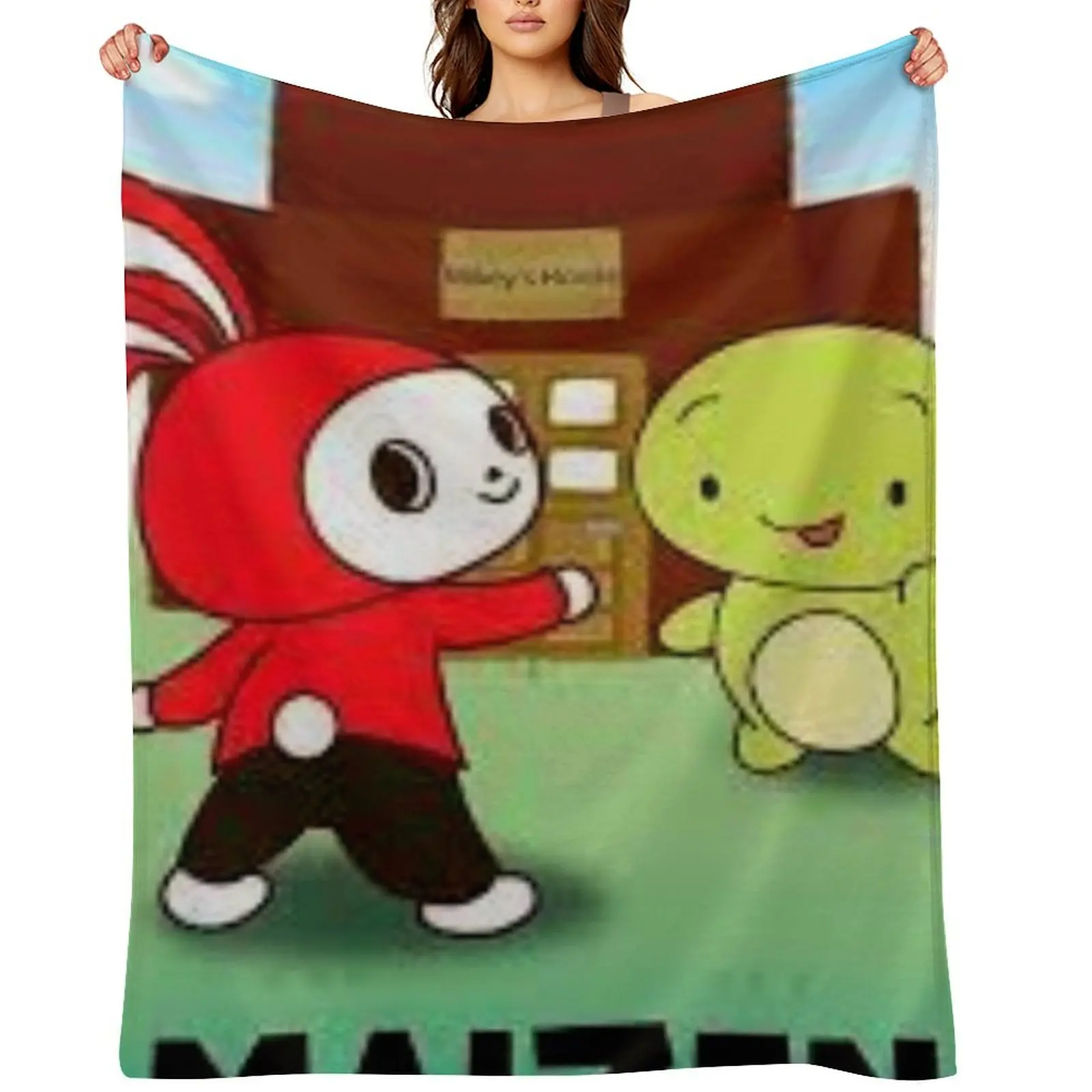

JJ MIKEY MAIZEN Throw Blanket Furrys Picnic Sofas Blankets