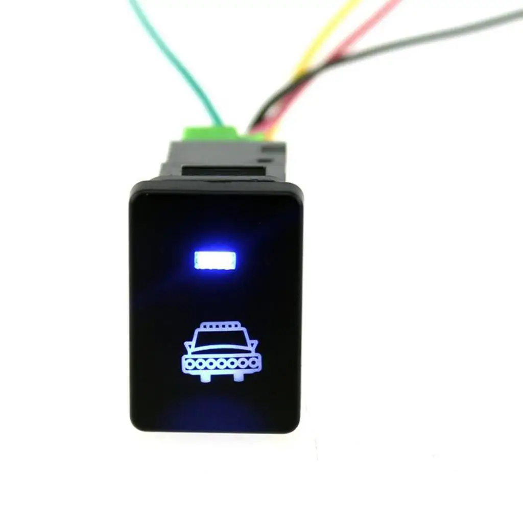 Car Light Lamp Switch Button Driving Recorder Rocker 5 Pin LED Switch for Toyota Corolla Hilux Prado for camry for rav4