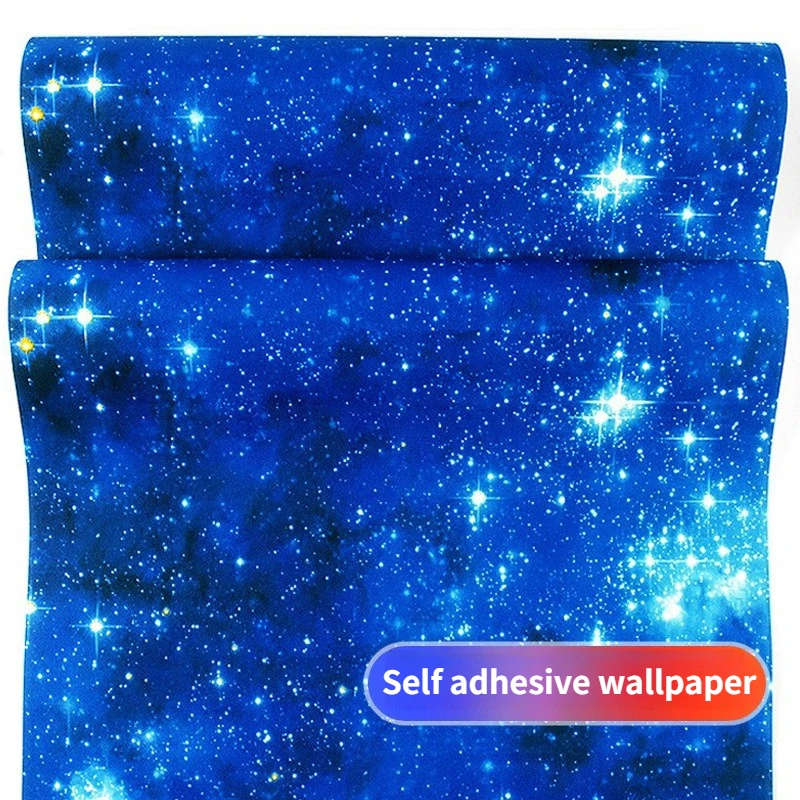 3D Starry Sky Self-Adhesive Wallpaper Ceiling Wall Sticker Home Decor Wallpaper Waterproof Pvc Wall Stickers Peel and Stick