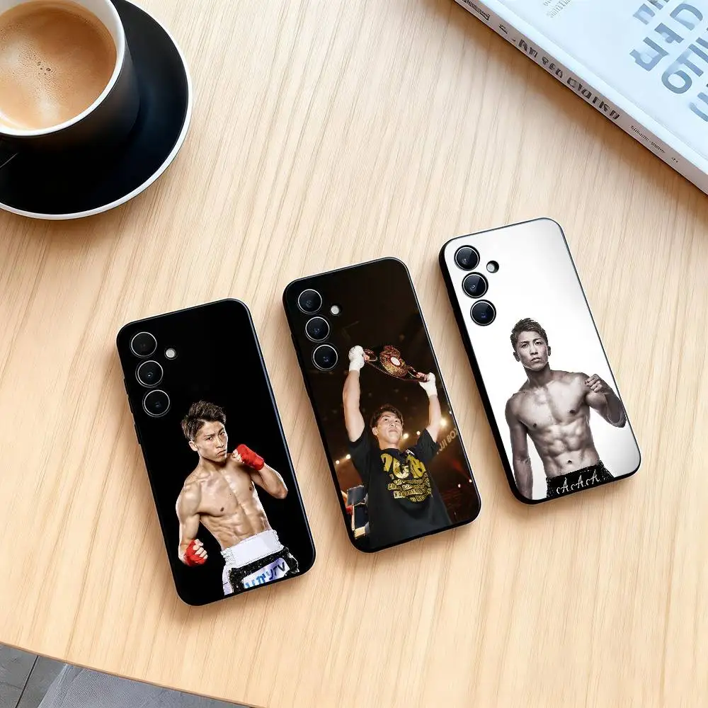 

N-Naoya Inoue Phone Case Black Silicone Soft For Samsung Galaxy A73,A72,A71,A70,A53,A52,A51