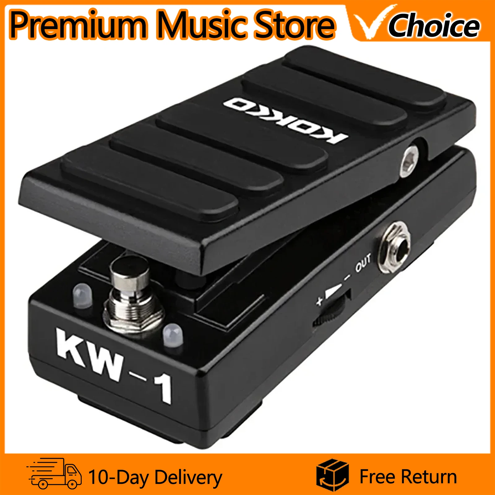 

KOKKO Electric Guitar Effects Peda Wow Wah Pedal for Electric Guitar Bass Guitar Parts Accessories Adjustable Start Volume
