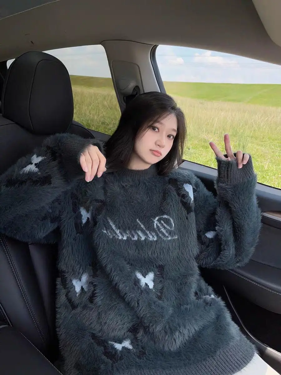 

Свитера Джемперы Пуловеры Женские Темные вязаные быстросохнущие спортивные леопардовые топы на открытом воздухе Уличная одежда для выступлений Спорт Активная осень