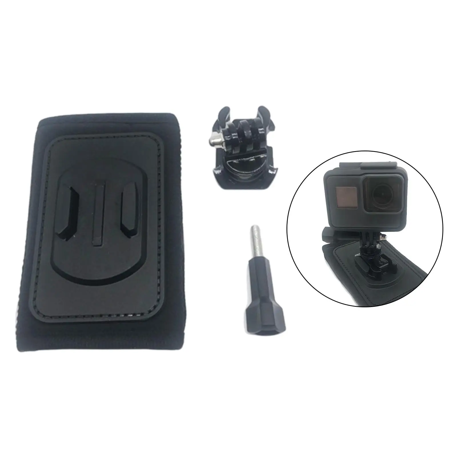 Suporte de alça de mochila giratório 360 para câmera Insta 360 para caminhadas e esqui