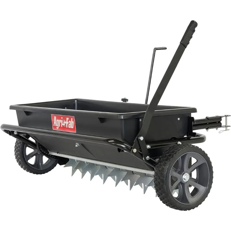 100lb Poly Drop Spreader/Spike Aerator Gardening & Lawn Care Spreaders