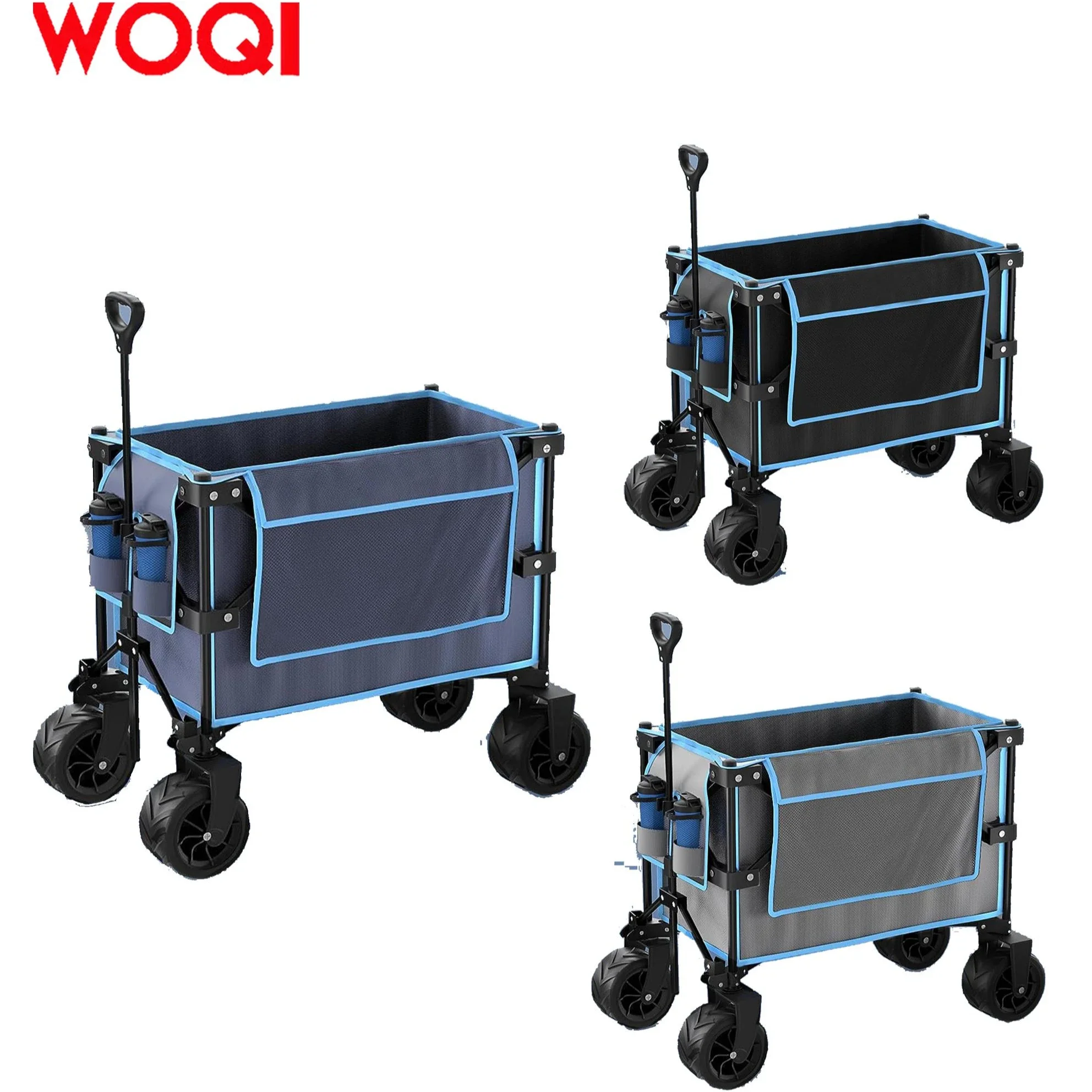 

Foldable Outdoor Multi-purpose Vehicle With Large Wheels, Portable Garden Cart, Suitable For Camping, Shopping, Etc